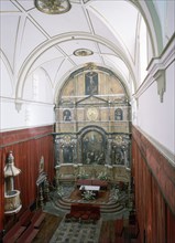 VISTA DE LA CAPILLA Y RETABLO DESDE EL CORO
SALAMANCA, UNIVERSIDAD-CAPILLA
SALAMANCA