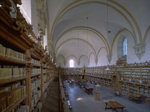 BIBLIOTECA ANTIGUA-LATERAL DE LAS ESTANTERIAS BARROCAS
SALAMANCA, UNIVERSIDAD