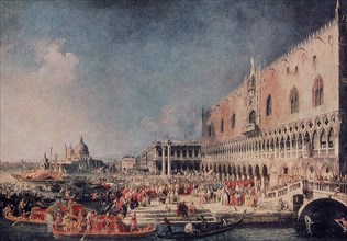 CANALETTO 1697/1768
LA RECEPCION DEL EMBAJADOR DE FRANCIA EN VENECIA-1740
PARIS, MUSEO