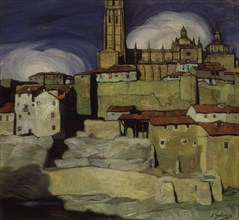 Ignacio Zuloaga (1870-1945)     Segovia Cathedral - 1909 - oil on canvas - 92x99 cm.