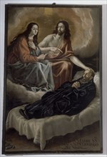 RIZZI FRAY JUAN 1600/1681
CRISTO Y SU MADRE VISITANDO A STO DOMINGO DE SILOS-
SAN MILLAN DE LA