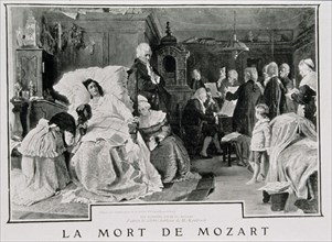 Kaulbach, Mozart sur son lit de mort