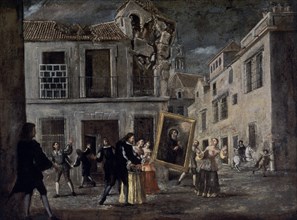 VALDES LUCAS
TERREMOTO DETENIDO POR S FRANCISCO DE PAULA-HACIA 1700-
SEVILLA, MUSEO BELLAS ARTES