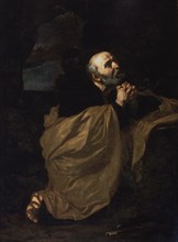 RIBERA JOSE DE 1591/1652
SAN PEDRO ARREPENTIDO O LAS LAGRIMAS DE S PEDRO -  PINTURA