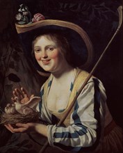 HONTHORST GERARD VAN
JOVEN MANCEBA CON PALOMAS-1652?-LIENZO 80,1X65,4CM-NºINV.6499
UTRECHT, MUSEO