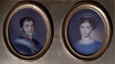 CRUZ Y RIOS LUIS DE 1776/1853
FERNANDO VII Y MARIA JOSEFA AMALIA DE SAJONIA
MADRID, PALACIO