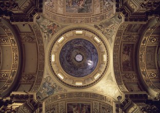 MADERNO CARLO 1556/1629
INTERIOR-CUPULA-FRESCOS DE LANFRANCO Y DOMENICHINO-S XVII
ROMA, IGLESIA