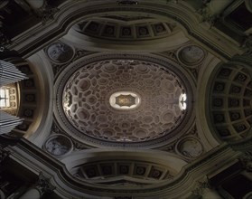 BORROMINI FRANCESCO 1599/1667
INTERIOR-CUPULA ELIPTICA CON ARTESONES Y LINTERNA-S XVII
ROMA,