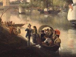 BARRON Y CARRILLO MANUEL 1814/1884
EL GUADALQUIVIR A SU PASO POR SEVILLA-DET CABALLERO AYUDA A