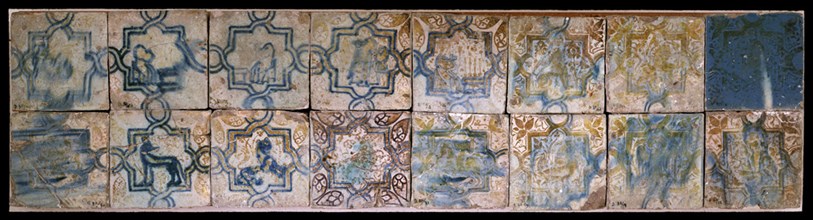 AZULEJO NAZARI-S XIV-XV-CON FIGURAS ALUSIVAS A LOS SENTIDOS
CORDOBA, MUSEO