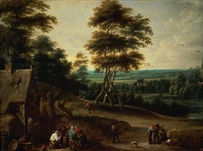 Teniers (the Younger), Peasants having tea