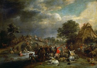 Van Der Meulen, Rencontre avec la cavalerie