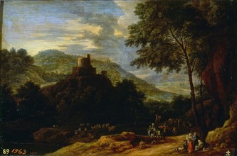 Boudewyns, Landscape With Shepherds