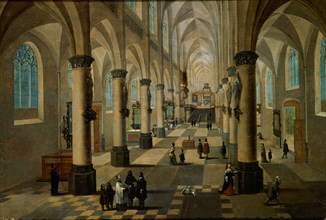 Neefs VI / Francken II, Interior of a Flemish Church