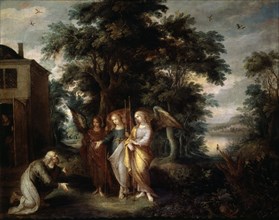 Francken II le Jeune, Abraham et les trois anges