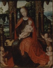 Isenbrandt, The Virgin, the child, Saint John and Three Angels