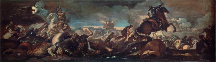 Giordano, Emprisonnement de l'amiral de France dans la bataille de Saint Quentin