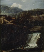 Dughet, Paysage avec cascade