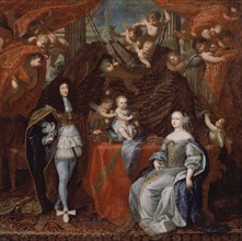 Dauphin, Charles-Emmanuel II de Savoie avec sa famille
