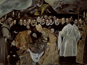 El Greco, The Burial of Count Orgaz (detail of the bottom part)