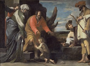 Stanzione, John the Baptist says goodbye to his parents