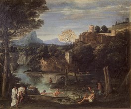 Carracci, Landscape with Bathers