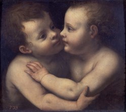 Luini (copie), Jésus et Saint Jean s'embrassant