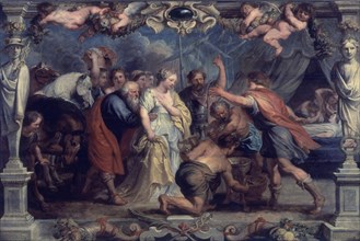 Rubens, Briséis rendue à Achille par Nestor