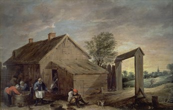 Teniers (the Younger), Peasants Talking