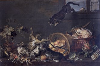 Vos (de), Cat fight in a pantry