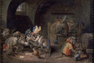 Teniers (the Younger), Apes in a Storeroom