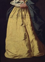 Zurbaran, Sainte Rufine (détail robe)