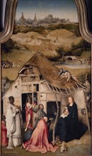 Bosch, L'Adoration des mages - Détail central: porte de Bethléem