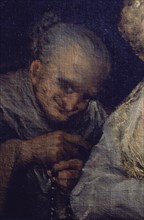 Goya,The Celestina and her Daughter (detail)