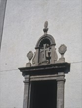 EXTERIOR-IGLESIA DONDE SE CASO DALI-DET SUPERIOR DE LA PORTADA
GERONA, IGLESIA DE NUESTRA SEÑORA