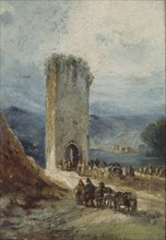Lucas Velázquez, Paysage avec une grande tour