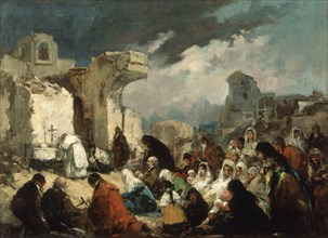 Lucas Velázquez, Mass in the ruins of Zaragoza