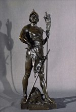 PICAULT EMILE LOUIS
PATRIA(ESCULTURA DE GUERRERO)-ROMANTICO FRANCES-S XIX-68 CM-BRONCE
MADRID,