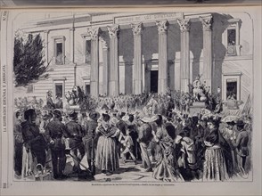 PELLICER Y RICO
GRABADO-APERTURA DE CORTES CONSTITUYENTES DE LA I REPUBLICA 1873-IL