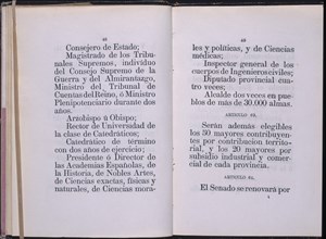 CONSTITUCION DEL 30/6/1869-ARTICULOS
MADRID, SENADO-BIBLIOTECA
MADRID