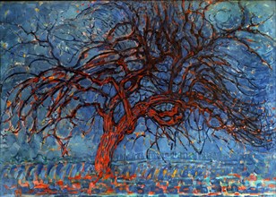 Mondrian, Red tree