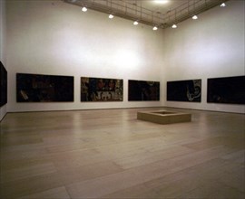 GEHRY FRANK 1929-
INTERIOR-PLANTA SEGUNDA-VISTA DE SALA CON CUADROS
BILBAO, MUSEO