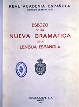 PORTADA-ESBOZO DE UNA NUEVA GRAMATICA DE LA LENGUA ESPAÑOLA 1973
MADRID, ACADEMIA DE LA