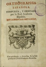 Flyleaf of the first publication of the Real Academia Española, 1741