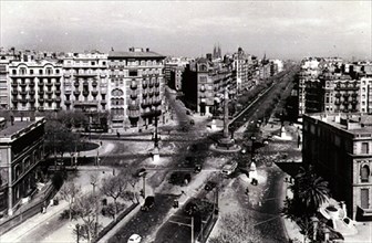 M-PLAZA DE LA VICTORIA(HOY PLZA J.CARLOS I)CRUCE PºGRACIA/AV DIAGONAL AÑOS 60
BARCELONA,