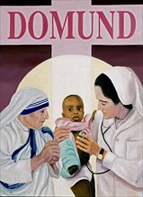 Affiche représentant Mère Teresa et Rosa Munoz