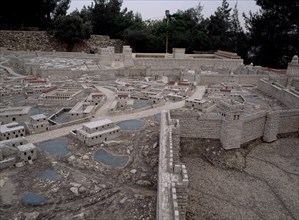 MURALLAS DEL TEMPLO DE HERODES
JERUSALEN, MAQUETA DE JERUSALEN
ISRAEL