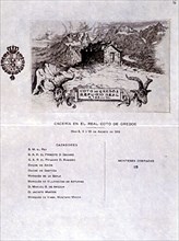 ESTADO DE CACERIA EN EL COTO DE GREDOS-JULIO 1919-TARJETA CON CAZADORES Y PIEZAS COBRADAS
MADRID,