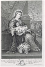 AMETLLER
GRABADO-EL DULCE SUEÑO DE JESUS EN EL REGAZO DE MARIA-1792(PEREDA LO PINTO)
MADRID,