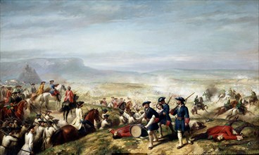 BALACA Y CANSECO RICARDO
LA BATALLA DE ALMANSA EN 1707-PINTURA DE 1862 O/L 230X140 CM-(HAY COPIA